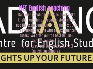 NET English coaching