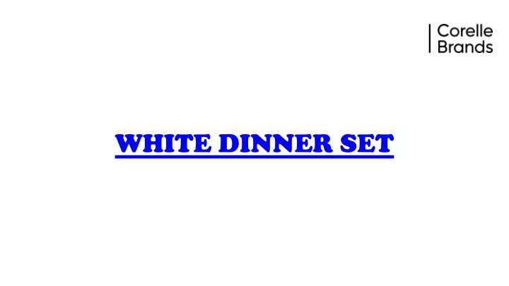 white dinner set