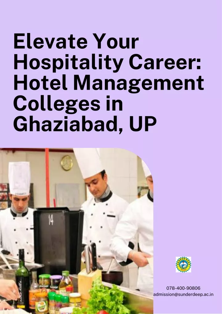 elevate your hospitality career hotel management