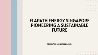 Elapath Energy's Easy Steps Toward a Sustainable Future