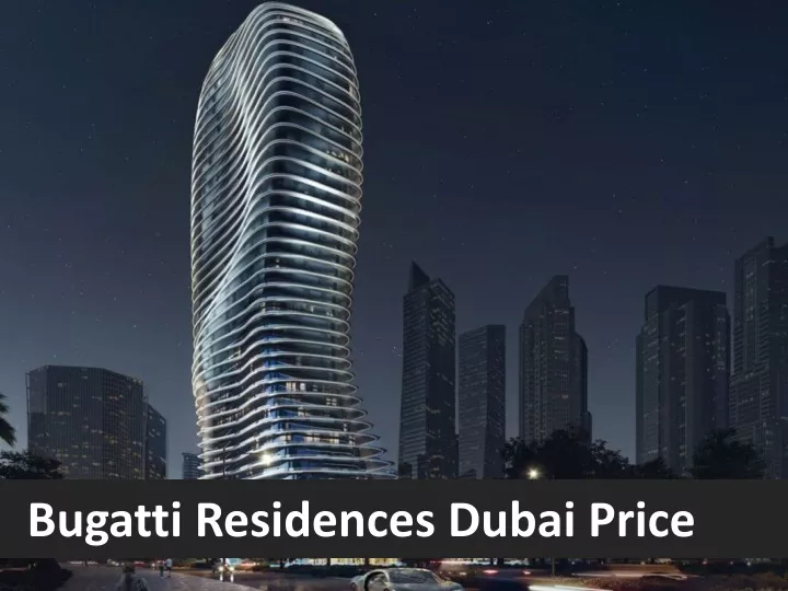 bugatti residences dubai price