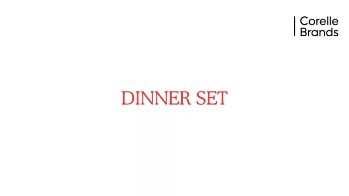 dinner set