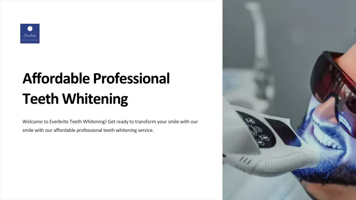 affordable professional teeth whitening