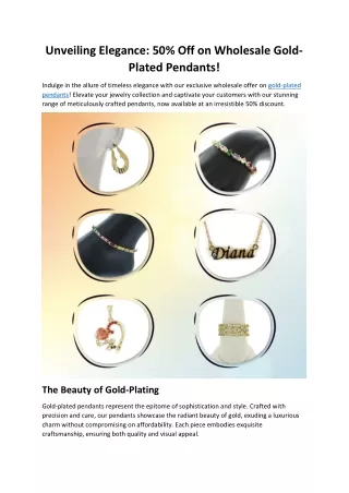 unveiling elegance 50 off on wholesale gold