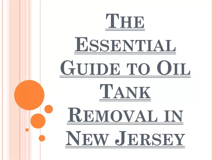 the essential guide to oil tank removal in new jersey