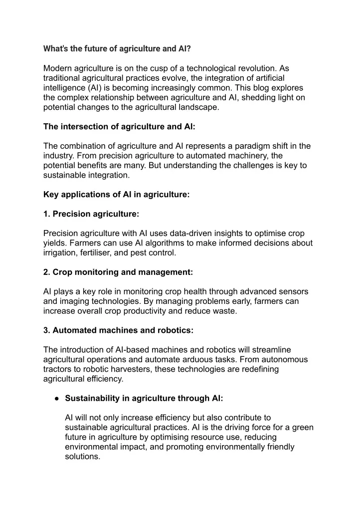 what s the future of agriculture and ai