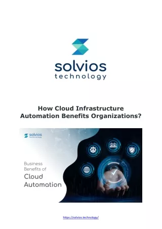 How Cloud Infrastructure Automation Benefits Organizations