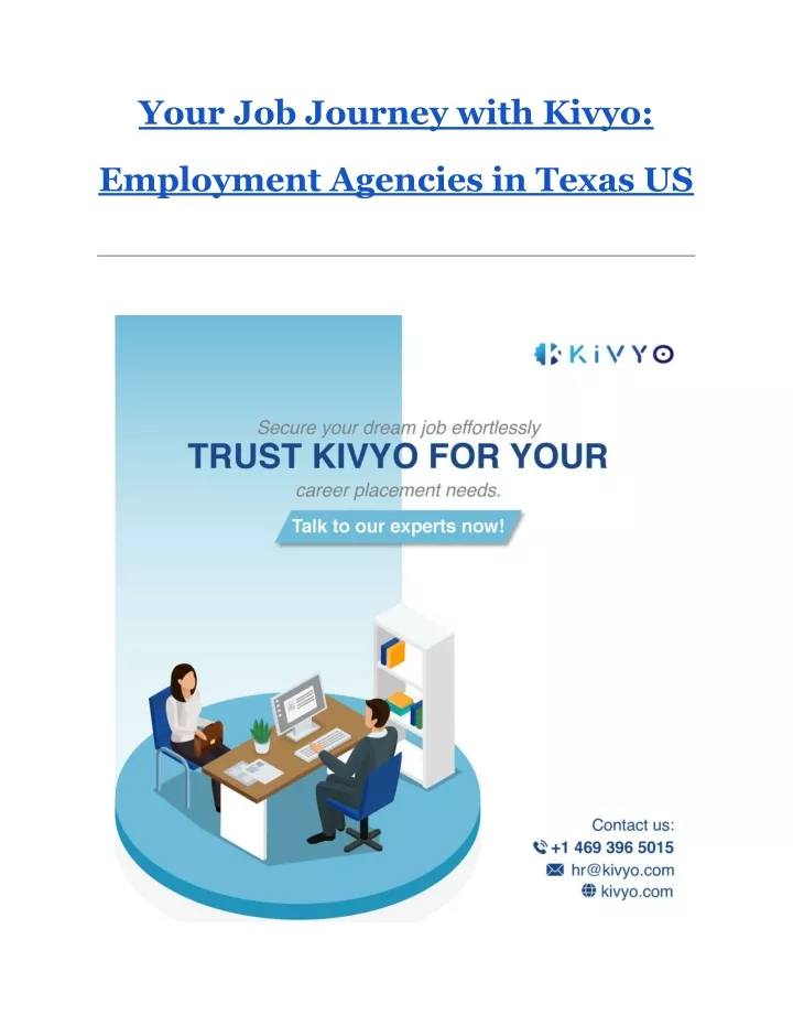 your job journey with kivyo