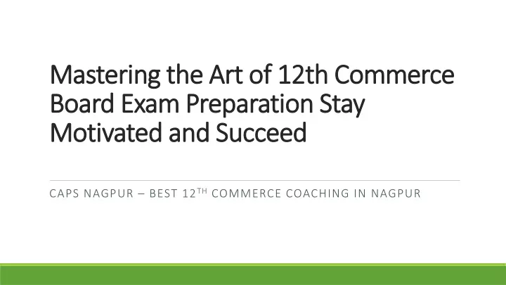 mastering the art of 12th commerce mastering