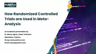 How Randomized Controlled Trials are Used in Meta-Analysis