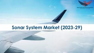 Sonar System Market Size, Growth and Forecast 2029