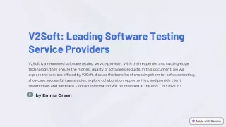 v2soft leading software testing service providers