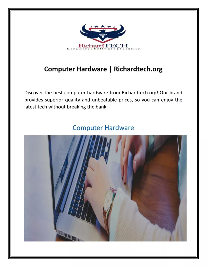 computer hardware richardtech org
