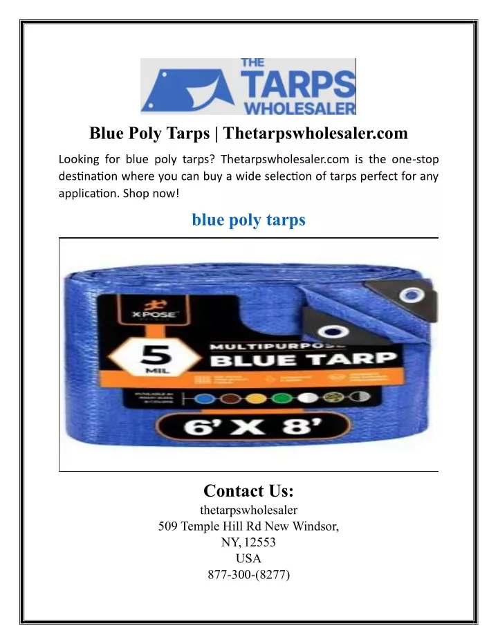 blue poly tarps thetarpswholesaler com