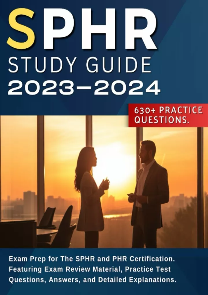 PPT DOWNLOAD/PDF SPHR Study Guide 20232024 Exam Prep for The SPHR