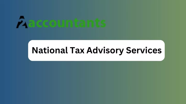 national tax advisory services