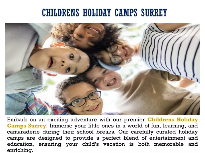 childrens holiday camps surrey