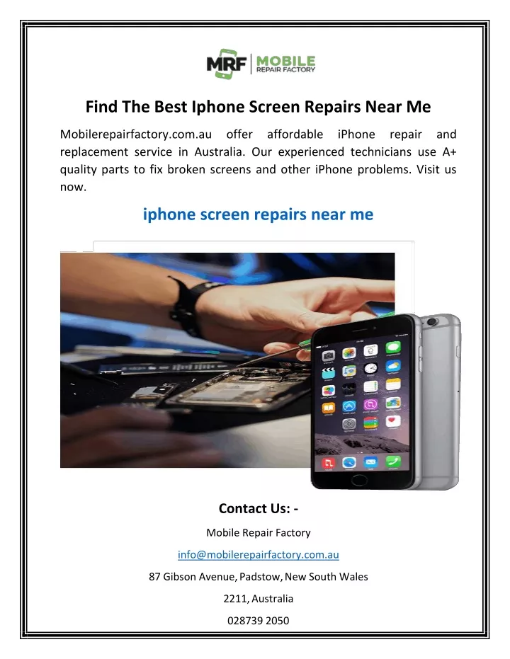 find the best iphone screen repairs near me