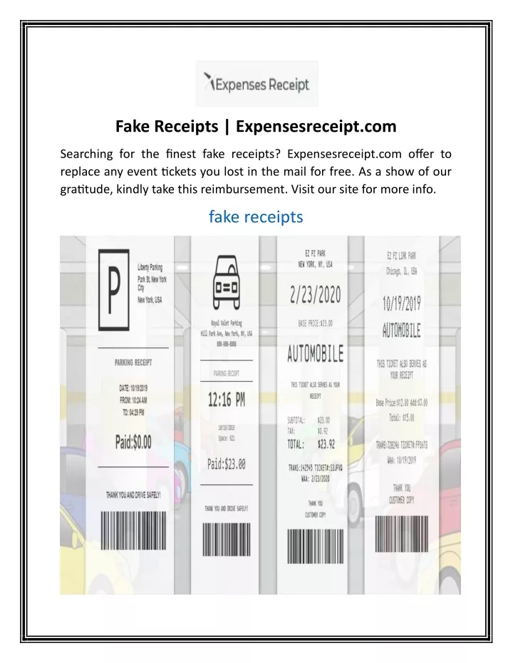 fake receipts expensesreceipt com
