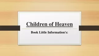 Book - Children of Heaven
