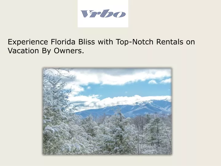 experience florida bliss with top notch rentals