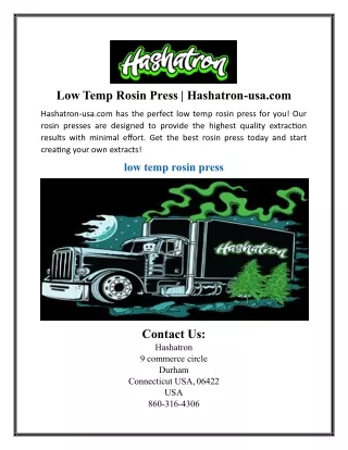 low temp rosin press hashatron usa com