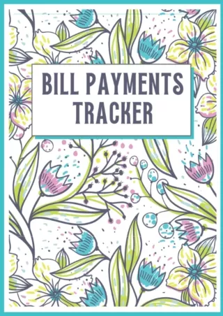 ?DOWNLOAD/PDF?  bill payment tracker: Monthly Bill Payment Log Book | Bill Payme