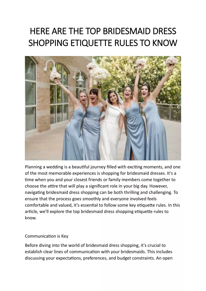here are the top bridesmaid dress here