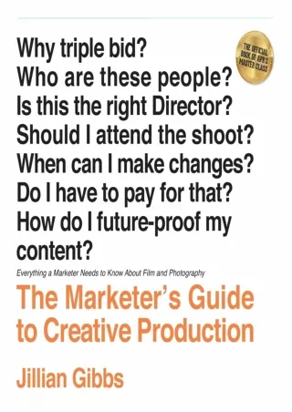 [PDF] ✔Download⭐  The Marketer's Guide to Creative Production: Everything a Mark