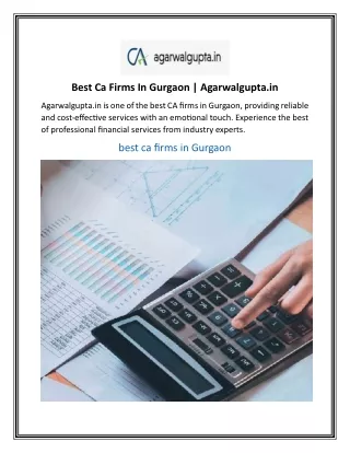Best Ca Firms In Gurgaon  Agarwalgupta.in