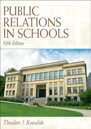 ❤READ⚡ [PDF]  Public Relations in Schools