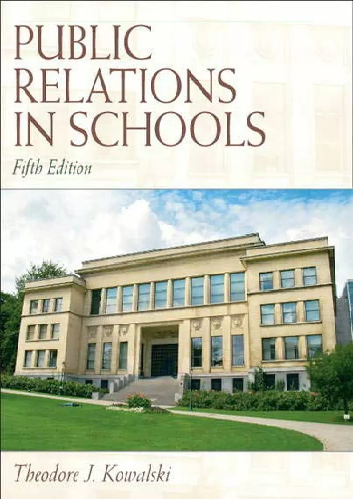 read pdf public relations in schools download