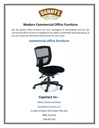 Modern Commercial Office Furniture