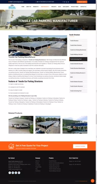 Tensile Car Parking Manufacturer