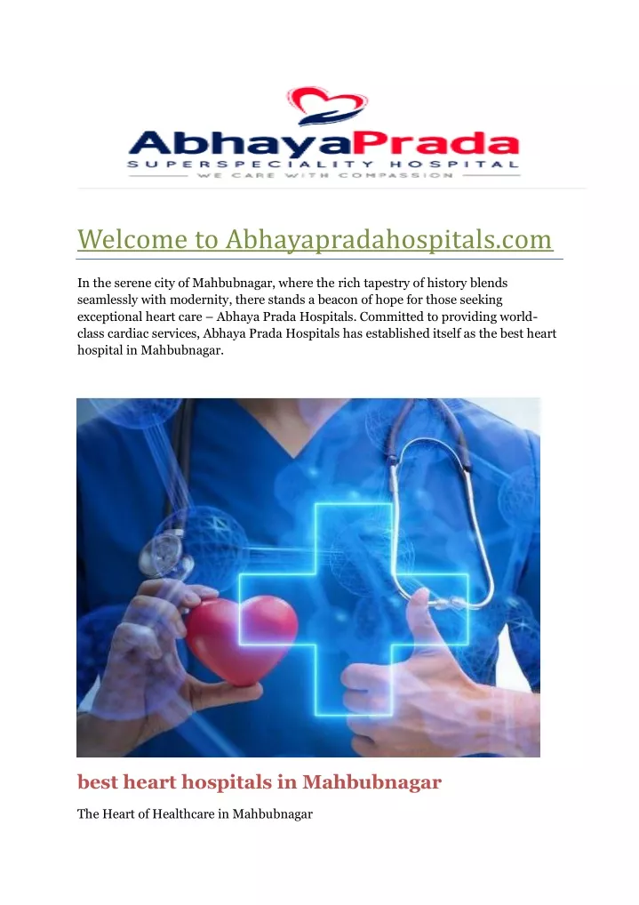 welcome to abhayapradahospitals com