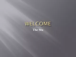 welcome