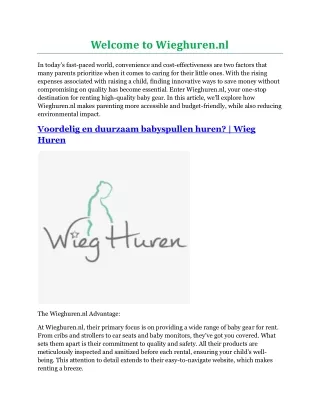 welcome to wieghuren nl