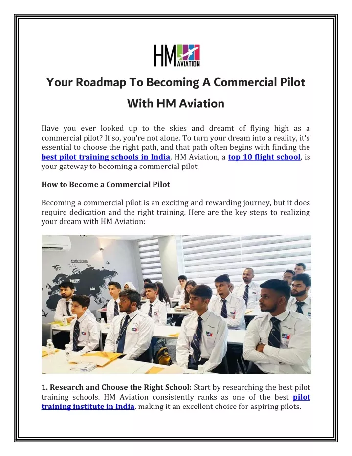 your roadmap to becoming a commercial pilot with