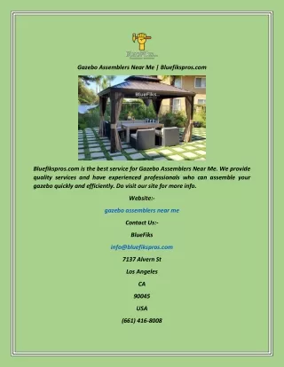 gazebo assemblers near me bluefikspros com