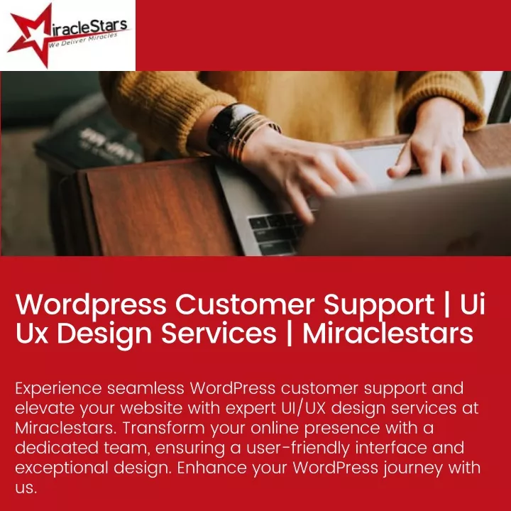 wordpress customer support ui ux design services