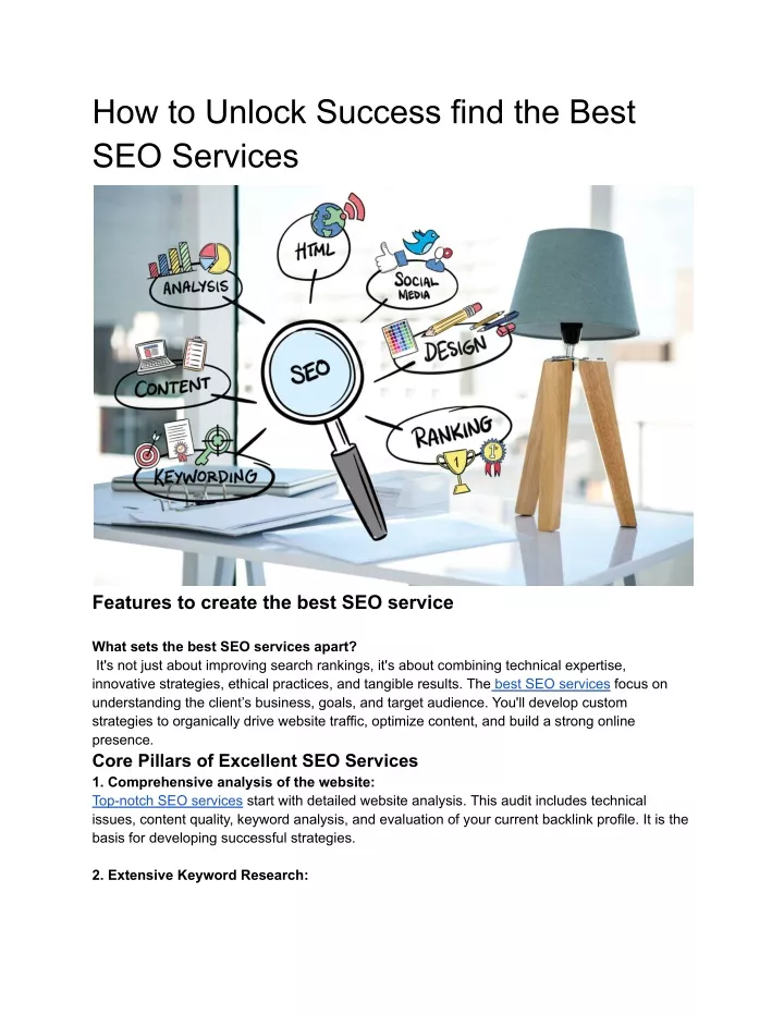 how to unlock success find the best seo services