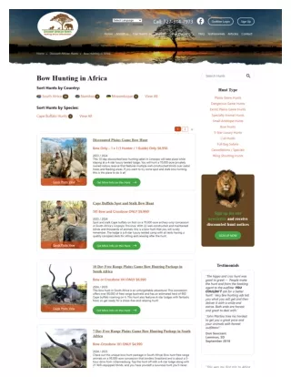 Ultimate Bow Hunts in Africa: Thrilling Adventures Amidst Wilderness