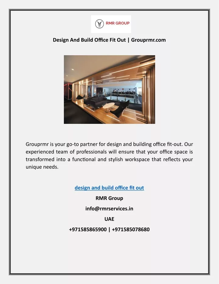 design and build office fit out grouprmr com