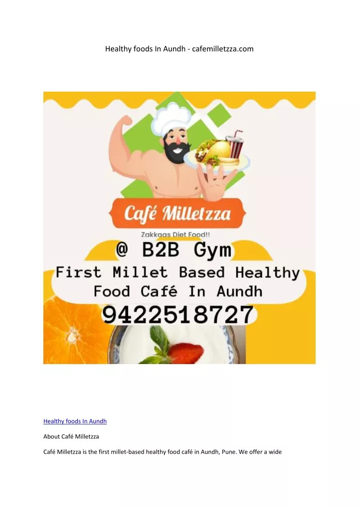 healthy foods in aundh cafemilletzza com