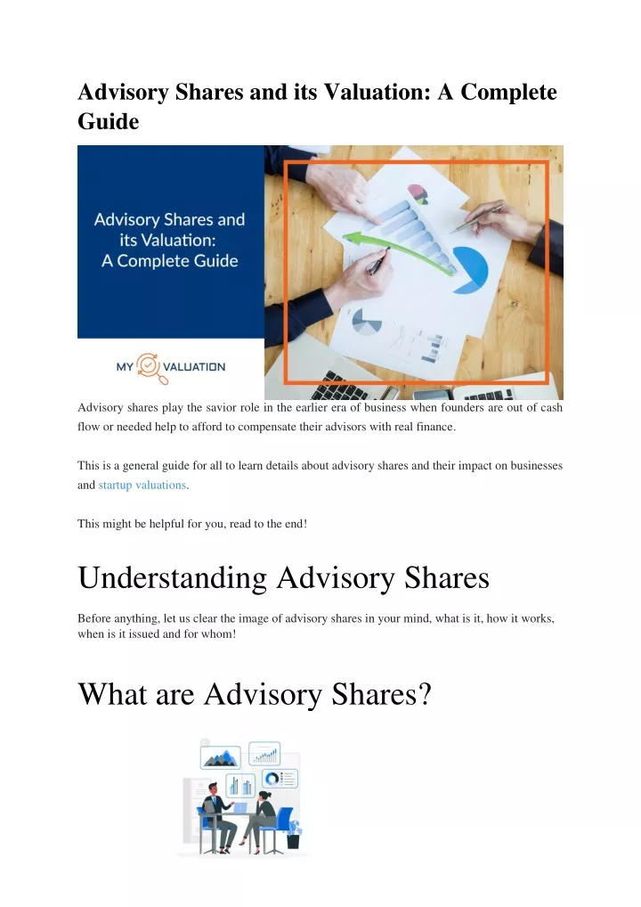 advisory shares and its valuation a complete guide