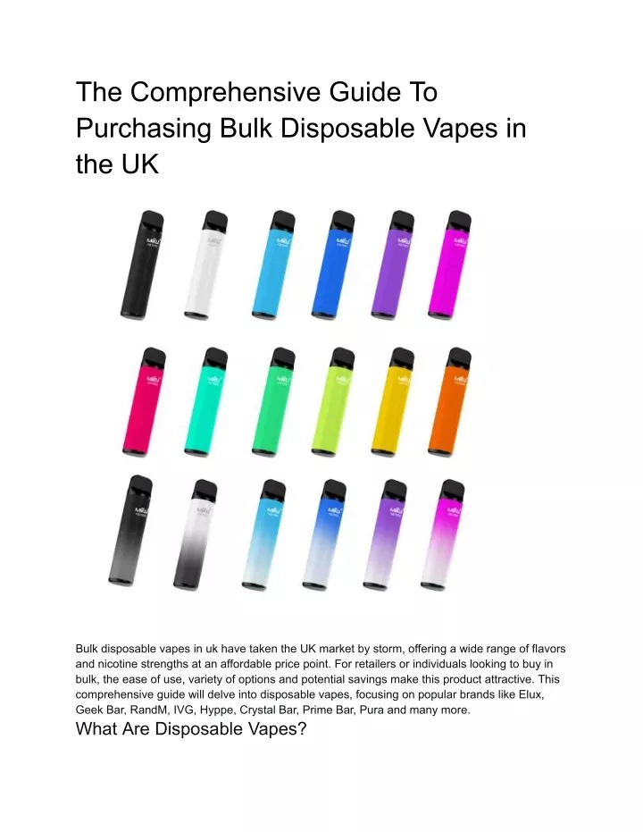the comprehensive guide to purchasing bulk
