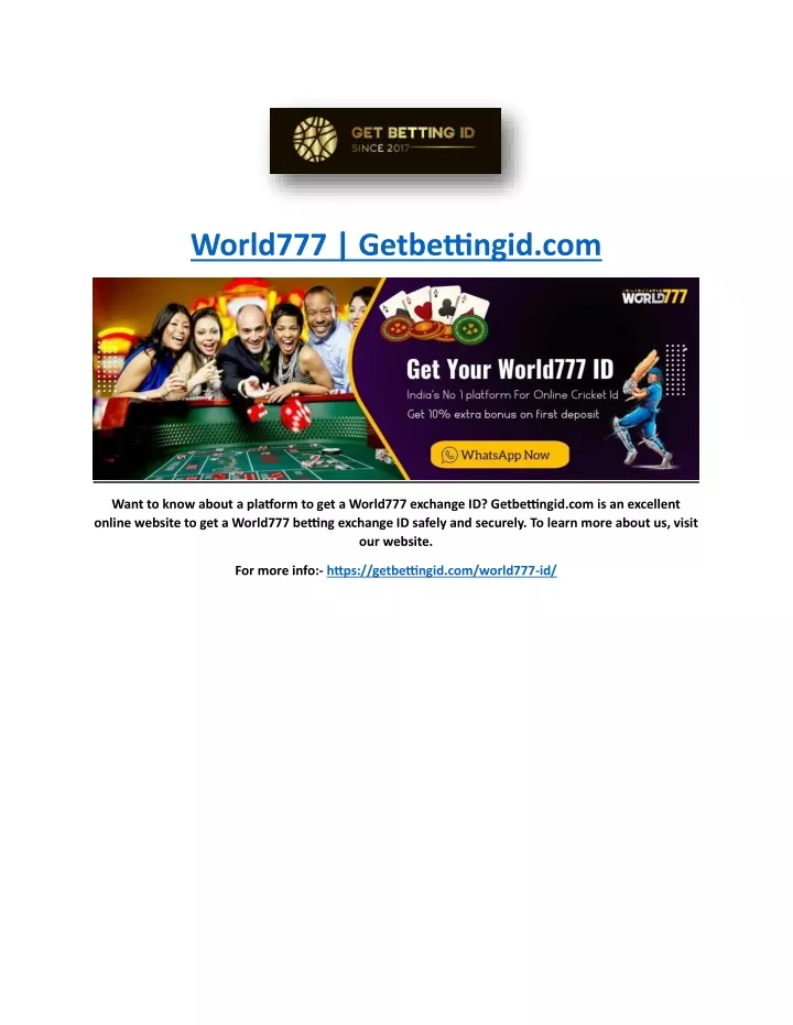 world777 getbettingid com