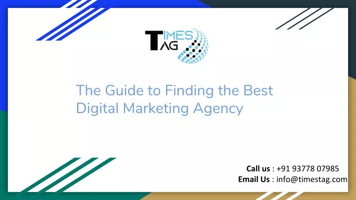 the guide to finding the best digital marketing agency