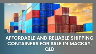 Affordable and Reliable Shipping Containers for Sale in Mackay, QLD 1