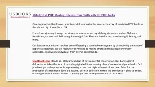 Milady Nail PDF Mastery: Elevate Your Skills with US PDF Books